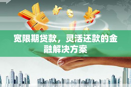 泸县宽限期贷款，灵活还款的金融解决方案