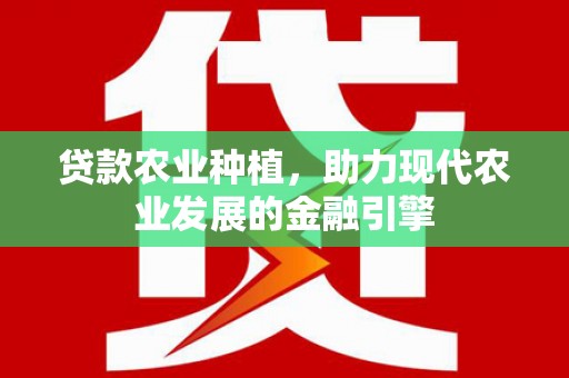 泸县贷款农业种植，助力现代农业发展的金融引擎