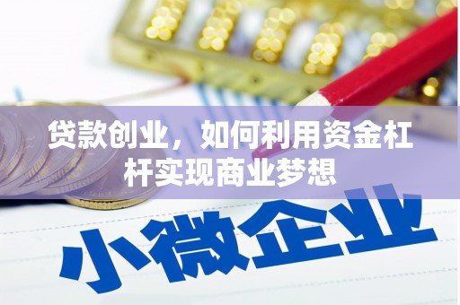 泸县贷款创业，如何利用资金杠杆实现商业梦想